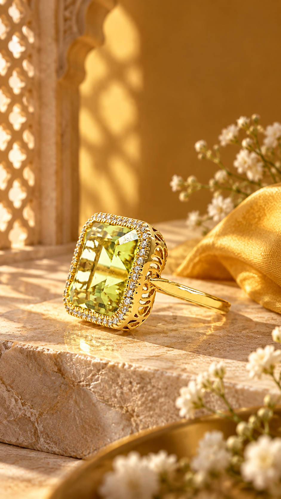 Yellow Sapphire Drop Earrings